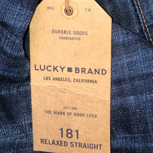 LUCKY BRAND Mens 181 Relaxed Leg Jeans Size 44x34 NWT - Picture 6 of 13